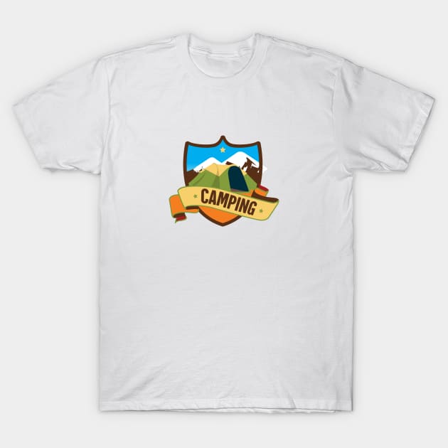 Camping Outdoor Adventure T-Shirt by LR_Collections